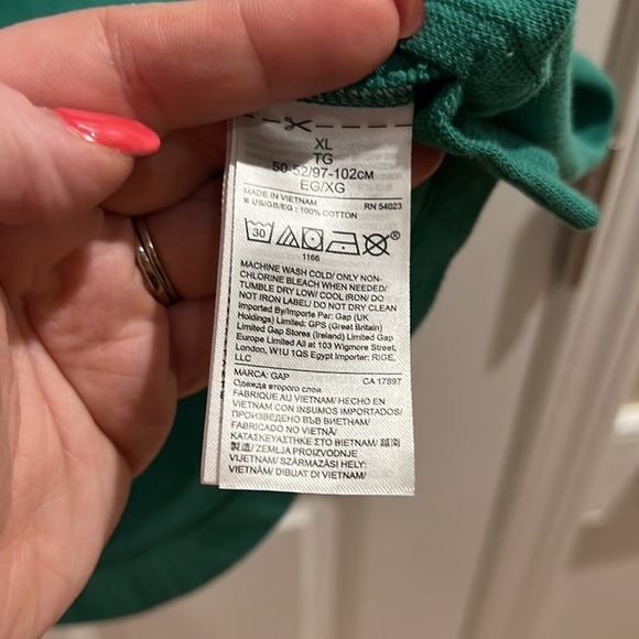 Gap green ss polo XL NWOT - Picture 3 of 3